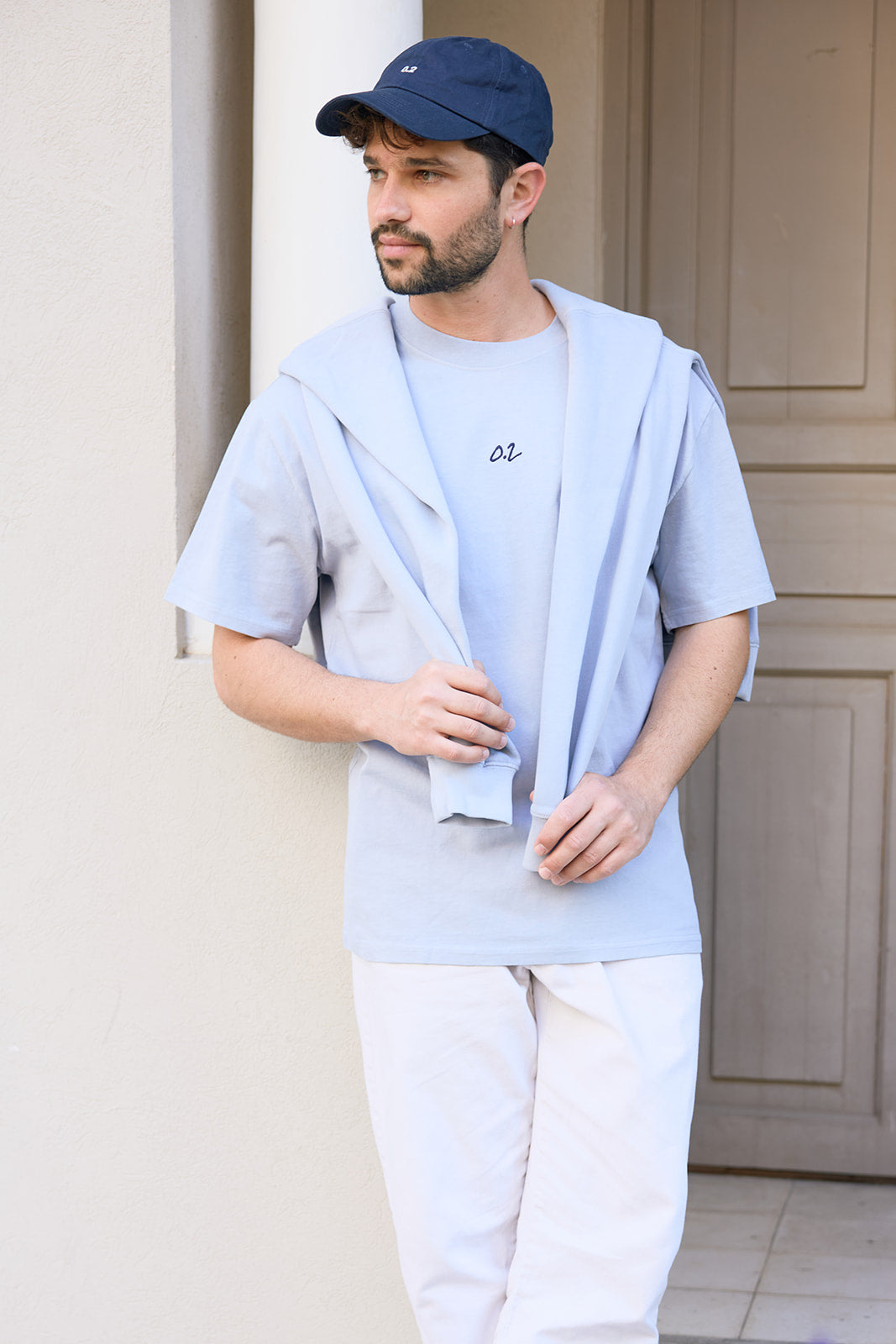 SIGNATURE RELAXED TEE - FADED BLUE