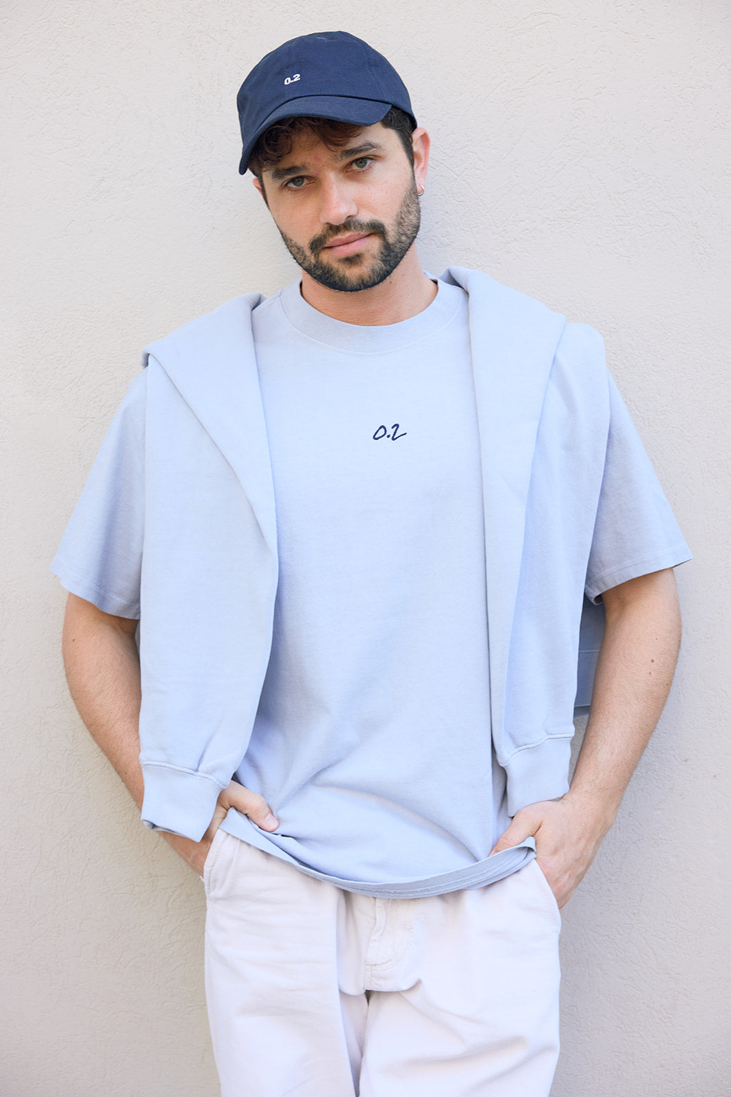 SIGNATURE RELAXED TEE - FADED BLUE