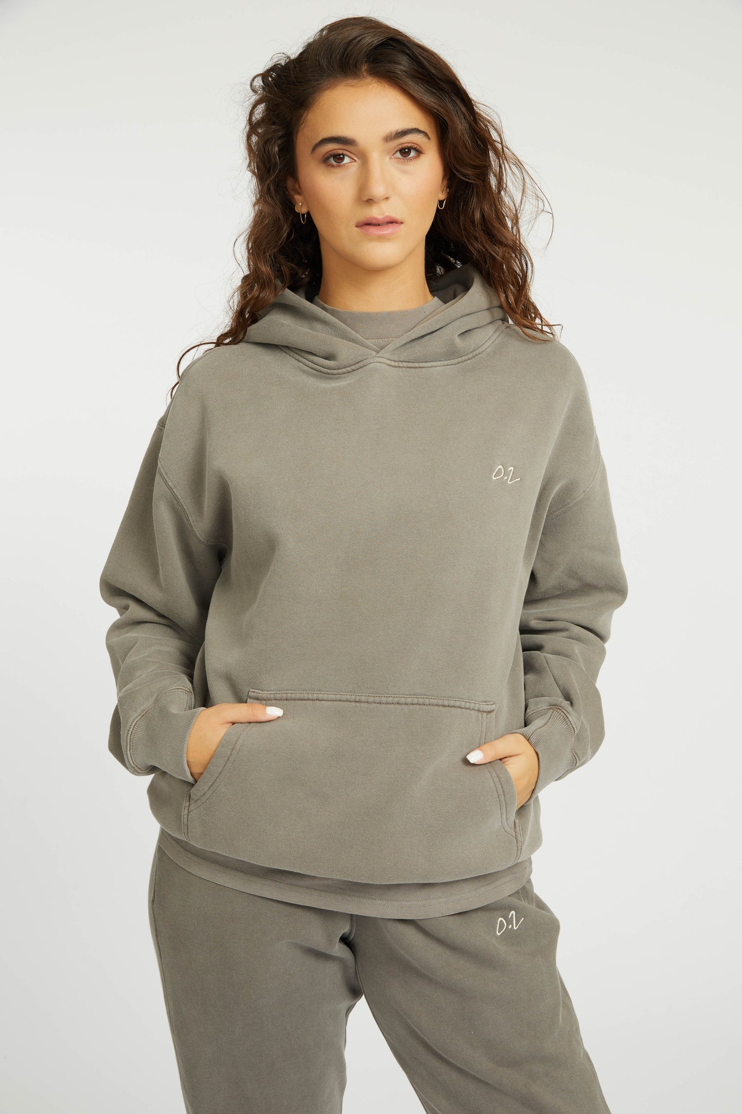 UNISEX MEMBERS HOODIE - FADED GREY