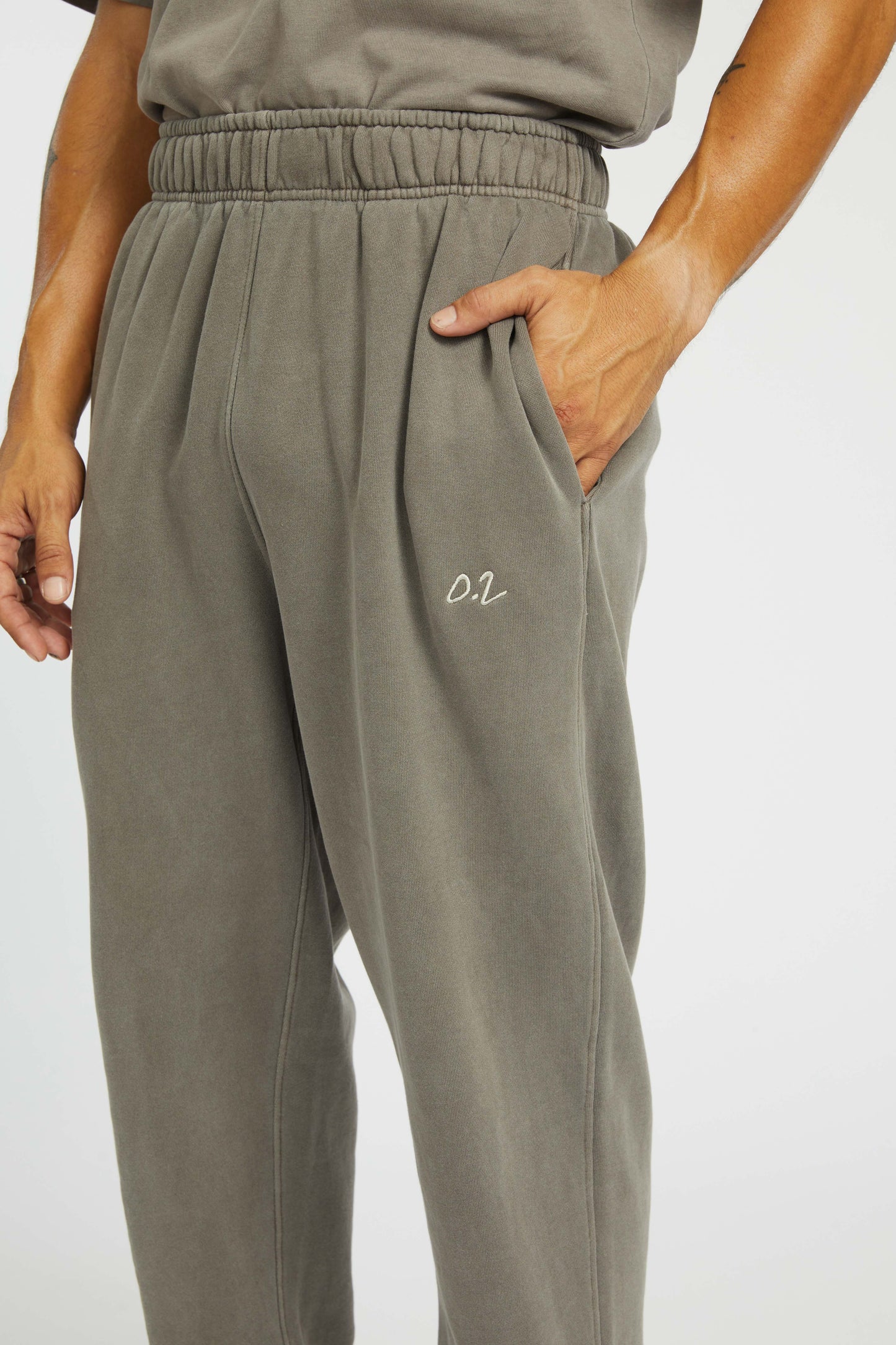 UNISEX MEMBERS SWEATPANTS - FADED GREY