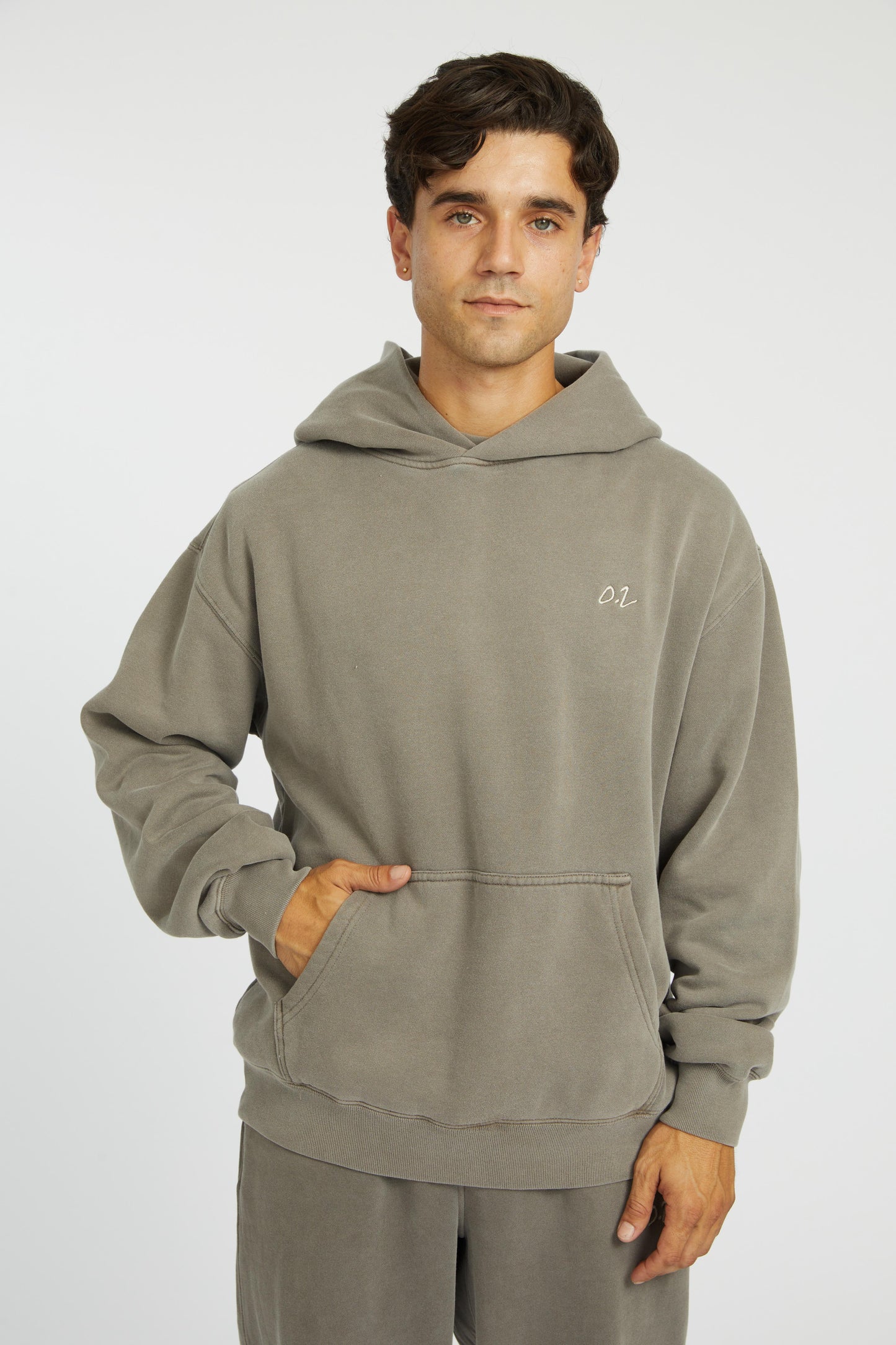 UNISEX MEMBERS HOODIE - FADED GREY