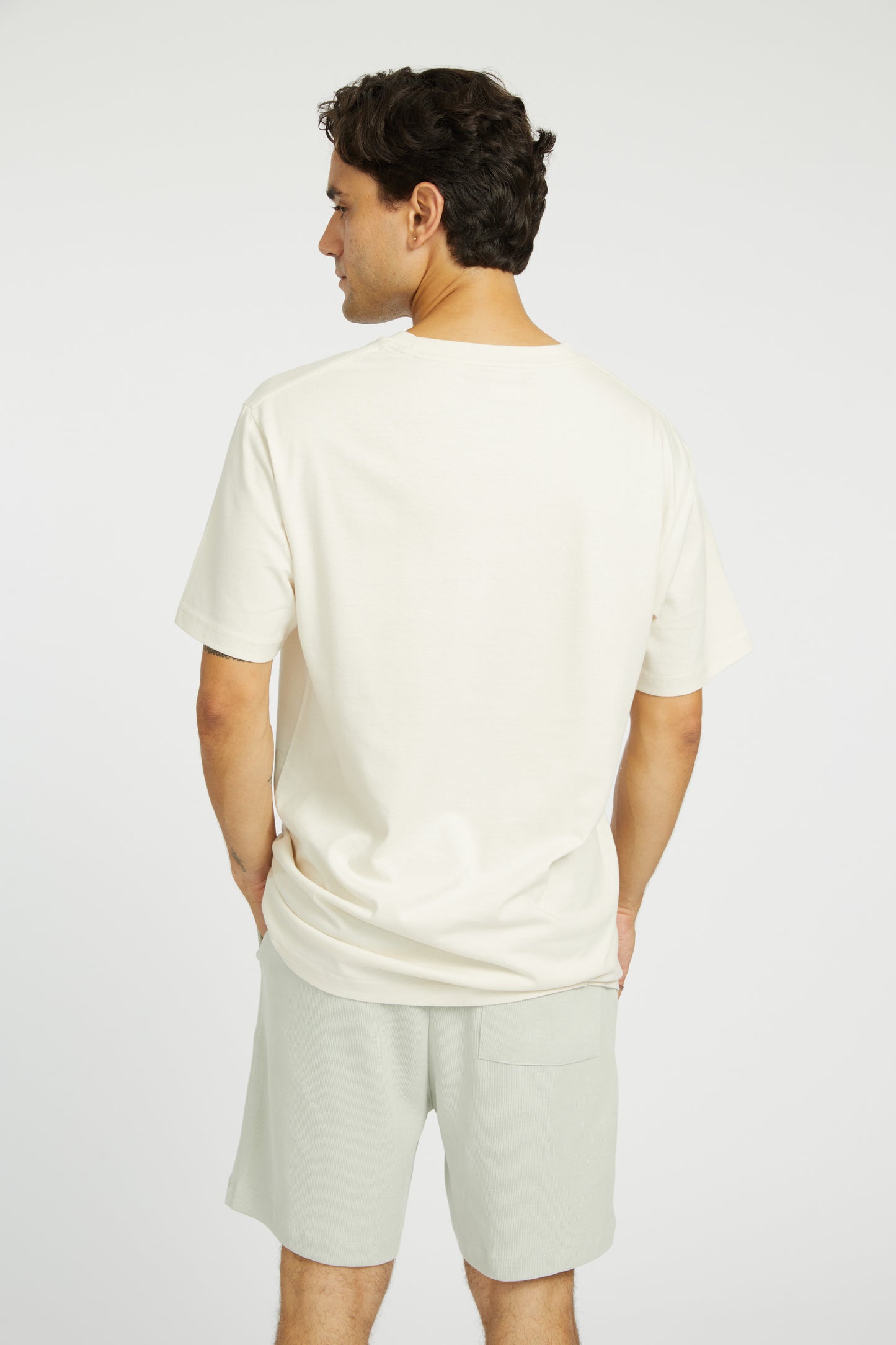 SIGNATURE MID-WEIGHT TEE - OFF WHITE