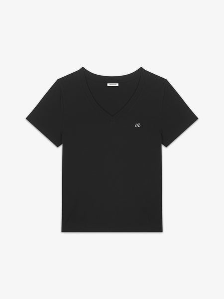 未使用✨anuke Vneck Compact Shirts ブラック free 未使用✨anuke Vneck Compact Shirts ブラック free 未使用