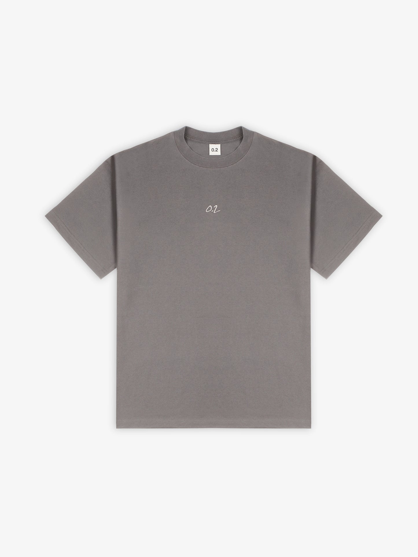 SIGNATURE RELAXED TEE - FADED GREY