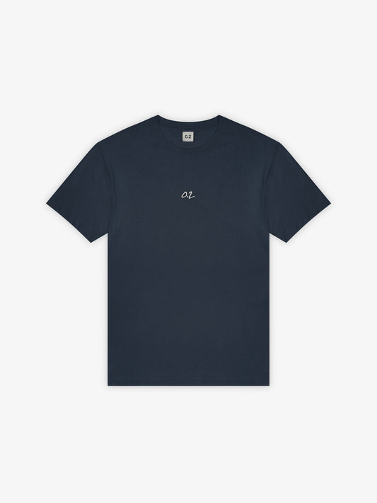 SIGNATURE MID-WIEGHT TEE - NAVY